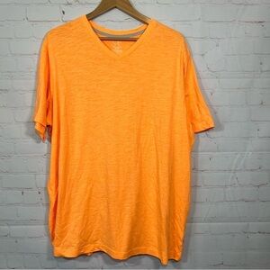 OP Ocean Pacific V Neck T Shirt Mens 2XL Orange
